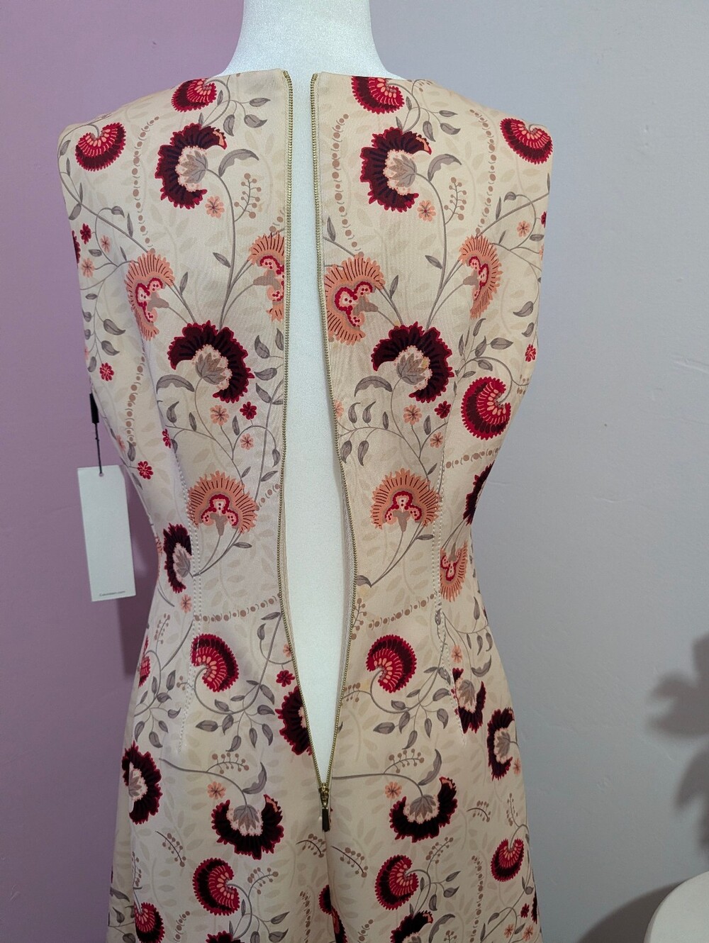 Calvin Klein Floral Fit & Flare Dress Size 12 NWT - Picture 4 of 6